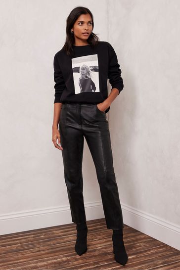 Mint velvet black sweatshirt 2025