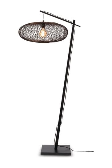 Good & Mojo Black Cango Bamboo Floor Lamp