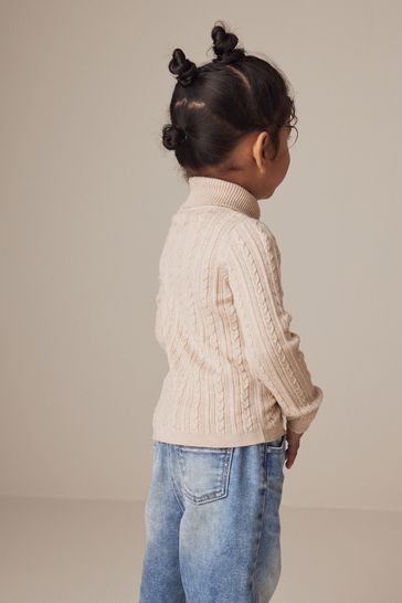 Buy Oatmeal Roll Neck Cardigan 3mths 10yrs from Next Turkey