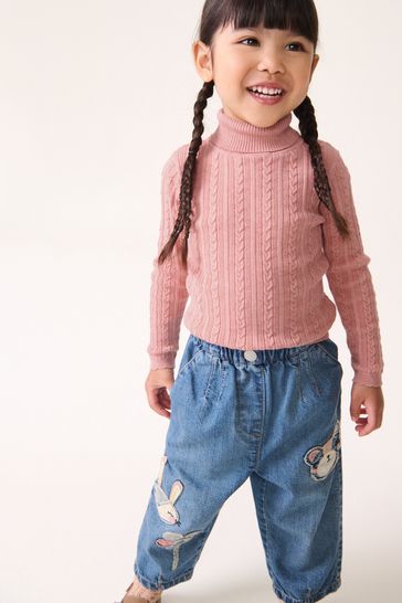 Buy Pink Roll Neck Cardigan 3mths 10yrs from Next Turkey