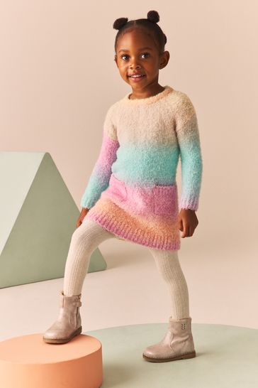 Rainbow jumper dress top