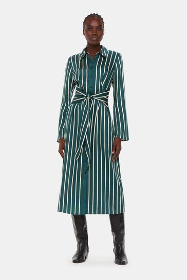 Whistles green shirt dress outlet