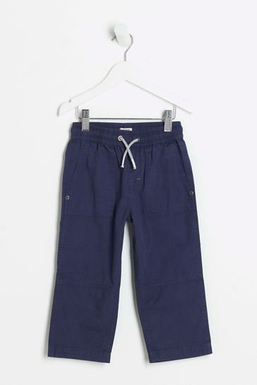 River Island Blue Boys Carpenter Trousers