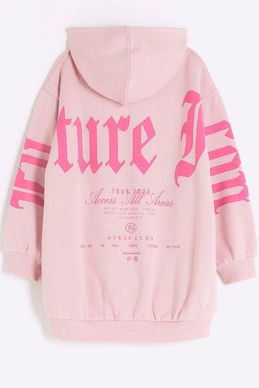 Pink hoodie river island on sale