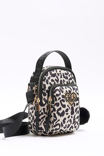 Leopard print deals backpack river island