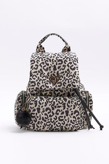 River island top leopard print bag