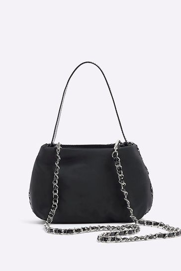 Buy River Island Black Girls Diamante Shoulder Bag from Next