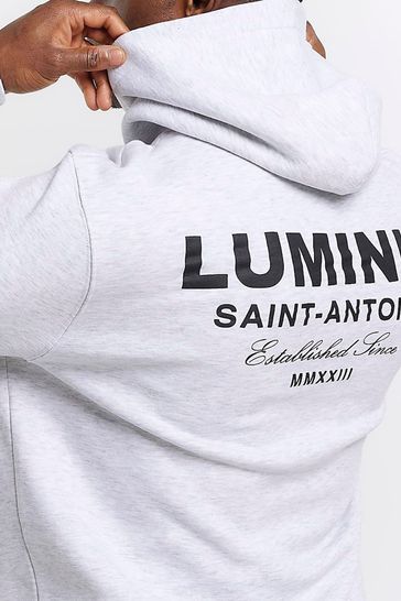 River island white hoodie cheap