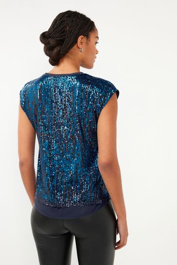 Next teal sequin top 2025
