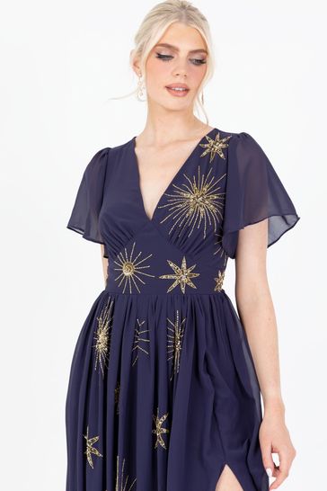 Blue star on sale wrap dress