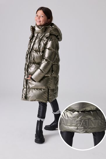 smALLSAINTS Metallic Longline Padded Girls Coat