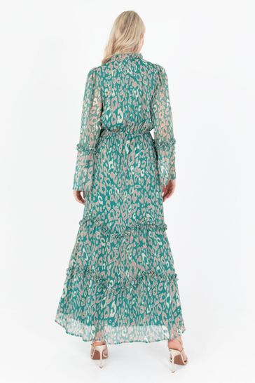 Next green best sale animal print dress