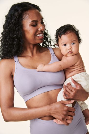 Bravado Grey Tranquil Maternity & Nursing Low Impact Sports Bra