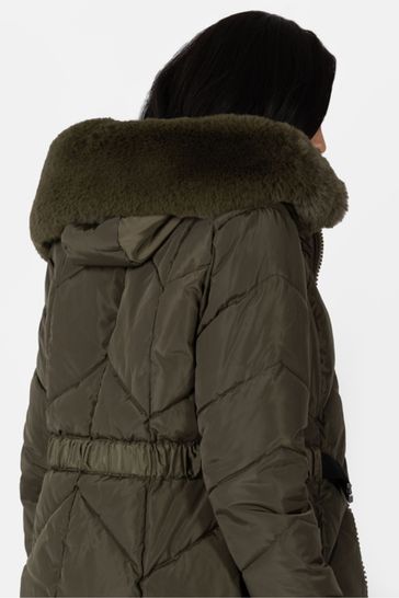 Chevron padded new arrivals jacket