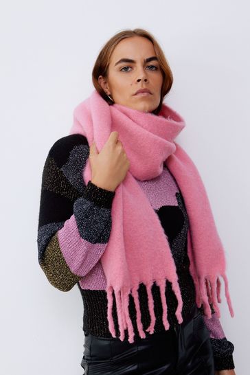 Buy Oliver Bonas Pink Sparkle Heavyweight Scarf from Next Ireland