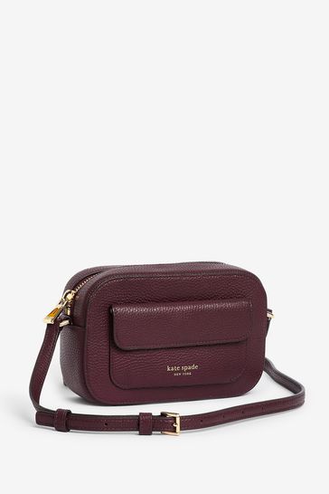 Buy kate spade new york Red Ava Pebbled Leather Crossbody Bag from