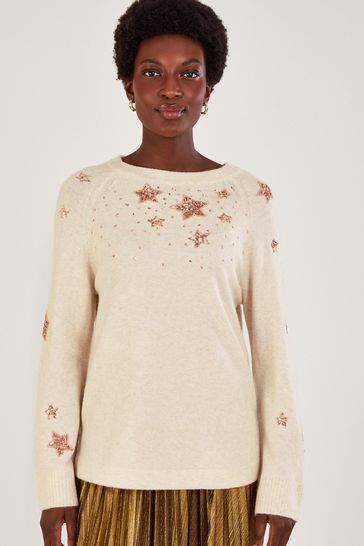 Monsoon Natural Serenity Star Jumper