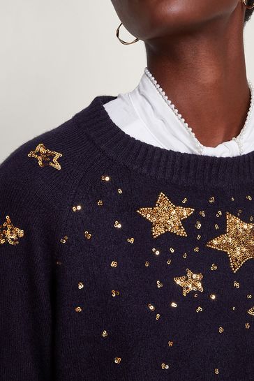Monsoon star jumper on sale