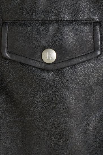 Calvin klein 2025 faux leather