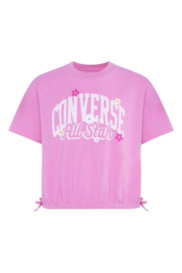 Converse Pink Realxed Graphic T-Shirt