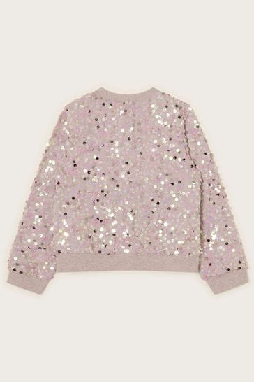 Buy Monsoon Pink All Over Sequin Bomber Jacket from Next Ireland