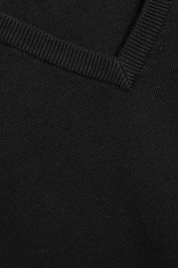 Buy Black Knitted V Neck School Jumper 3 16yrs from Next Canada