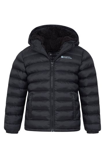 Buy Mountain Warehouse Black Kids Seasons Water Resistant Fur Lined Padded Jacket from Next Bahrain