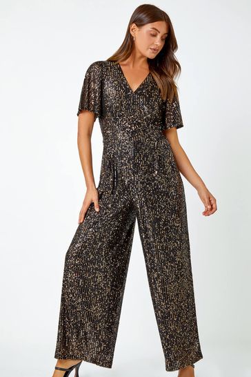 Roman sequin jumpsuit discount
