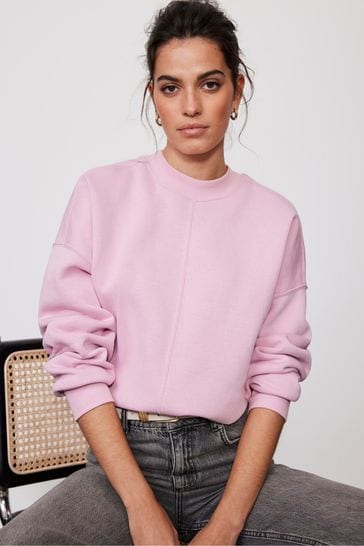 Mint Velvet Pink Seam Detail Sweatshirt