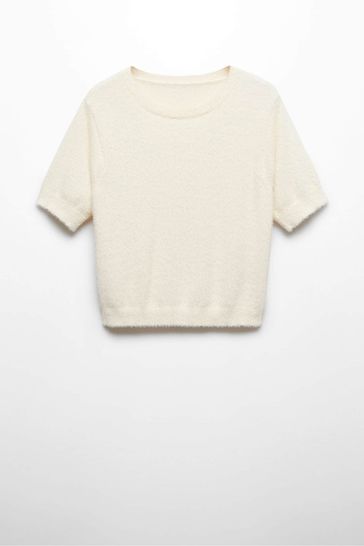 Faux fur knit online sweater