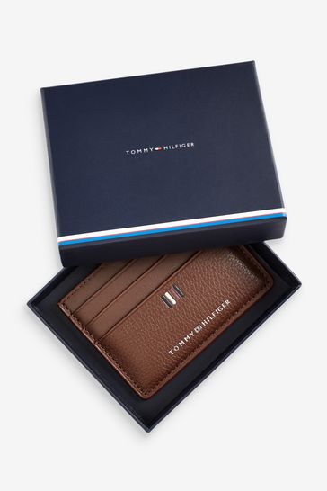 Buy Tommy Hilfiger Central Brown Card Holder from Next Luxembourg
