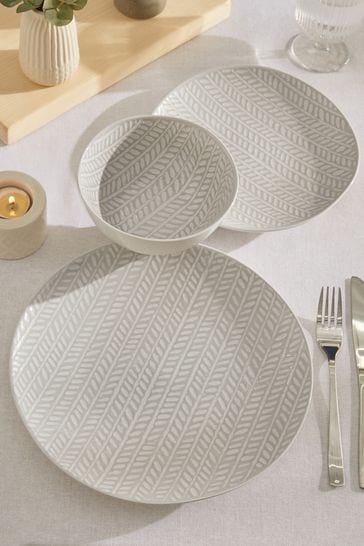 Buy 12 Piece Langton Dinner Set from Next Bahrain