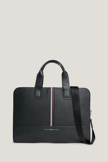 Buy Tommy Hilfiger Central Slim Black Computer Bag from Next