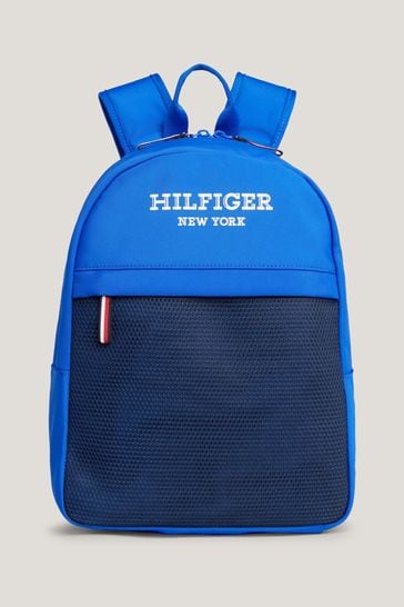 Tommy Hilfiger Blue Monotype Backpack