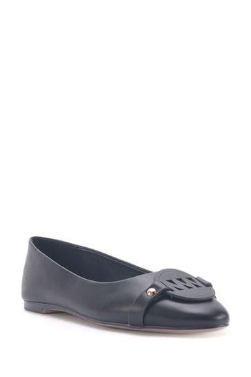 Nine west leather 2025 ballet flats