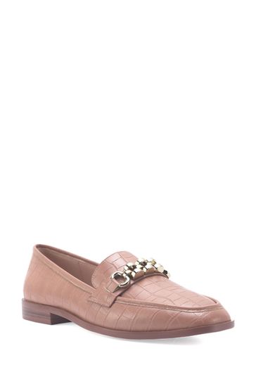 Buy Nine West Womens Overla Black Flat Loafers with Chain from