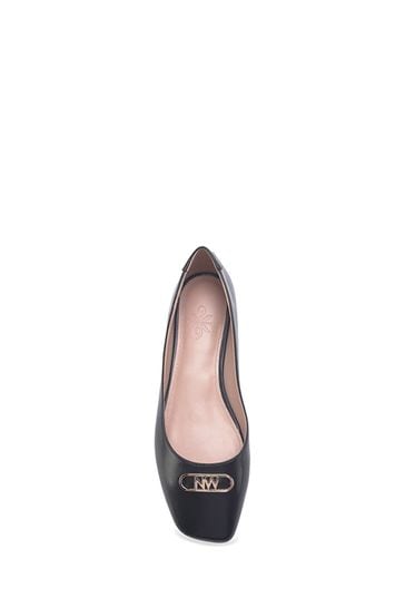 Buy Nine West Womens Benette Flat Square Toe Ballet Black Pumps