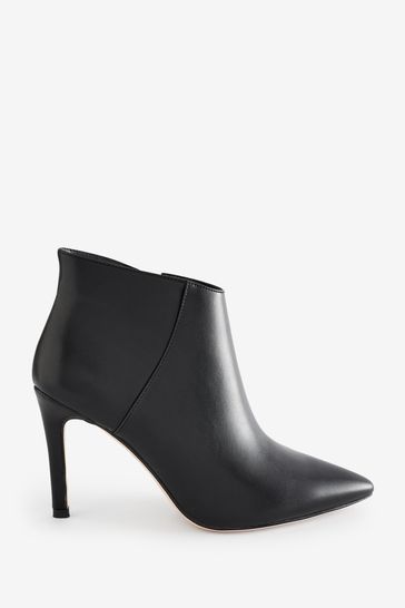 Buy Nine West Womens Oubrey Heeled Angled Black Ankle Boots with