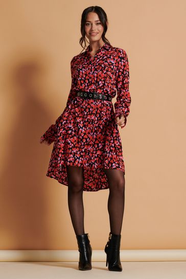 Oversized red dress sale