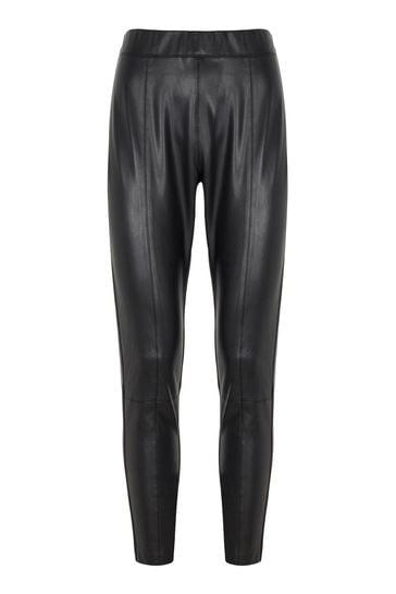 Buy Mint Velvet Black Faux Leather Treggings from Next Luxembourg
