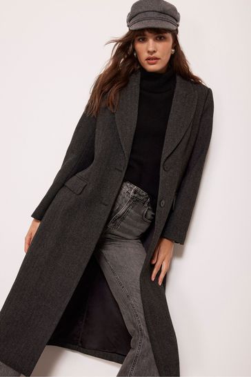 Grey crombie coat womens hot sale