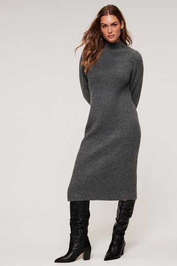 Buy Mint Velvet Grey Wool Blend Dress from Next Netherlands