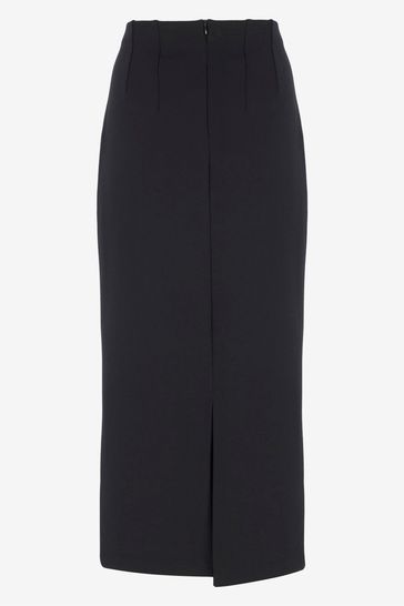 Mint velvet jersey sale wrap midi skirt black