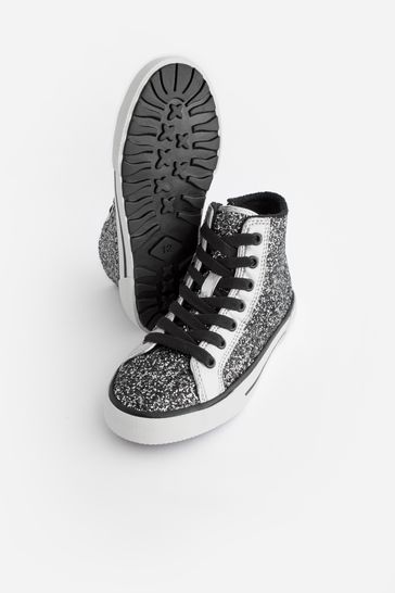Grey glitter trainers online