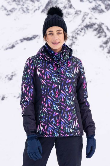 Mountain Warehouse Blue Womens Dawn II Fleece Lined Ski Jacket