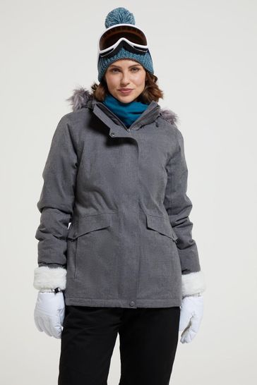 Mountain Warehouse Grey Snow II Womens Waterproof Ski Coat
