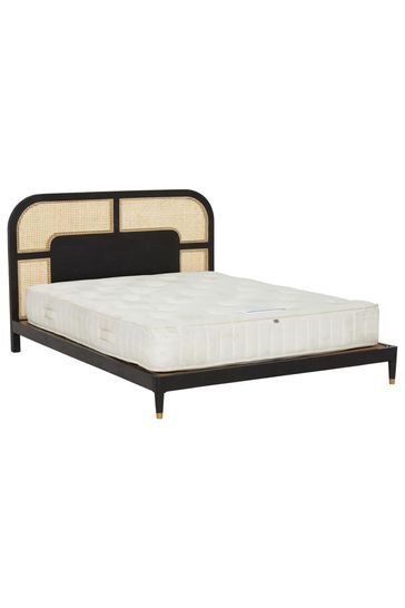 Barker and Stonehouse Sandblasted Black Nyx Rattan Kingsize Bed