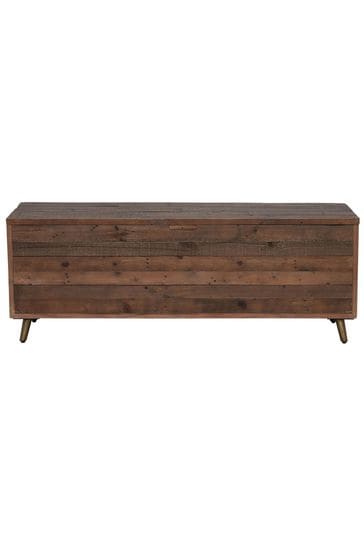 Round shop blanket box