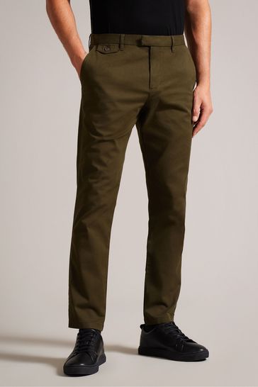 Ted Baker Slim Fit Textured Chino Trousers
