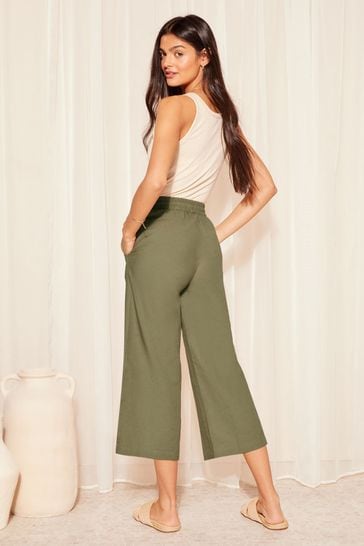 Petite cropped culottes discount